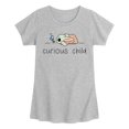 thumbnail image 1 of Star Wars - Curious Child Grogu - Youth Girls Fitted Short Sleeve T-Shirt, 1 of 3