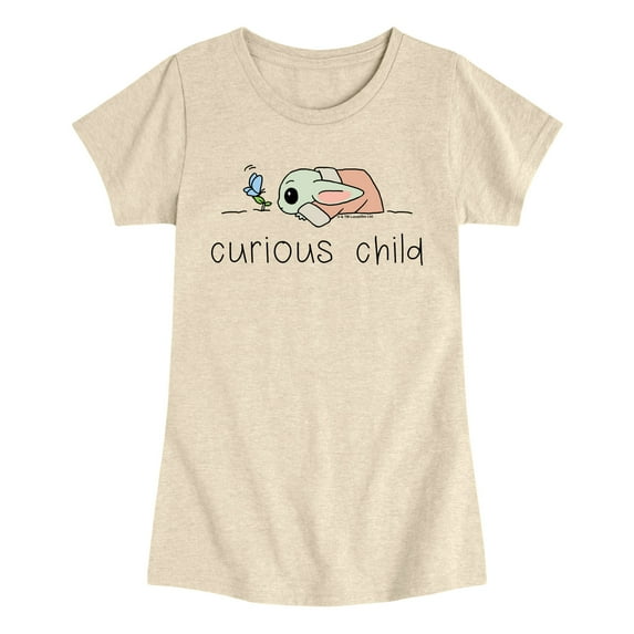 The Mandalorian - Curious Child Grogu - Youth Girls Short Sleeve T-Shirt