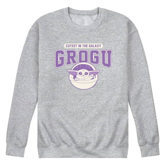 Star Wars - Cute Grogu Collegiate - Men's Crew Fleece Sweatshirt