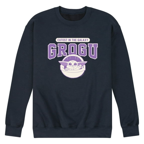 Star Wars - Cute Grogu Collegiate - Men's Crew Fleece Sweatshirt