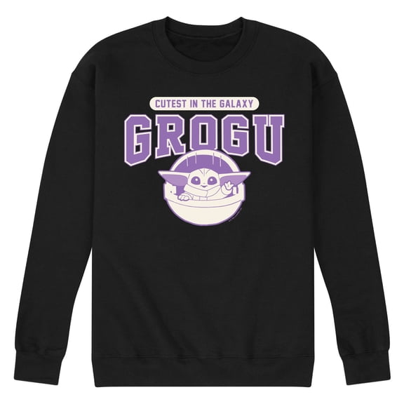 The Mandalorian - Cute Grogu Collegiate - Men's Crew Fleece Sweatshirt