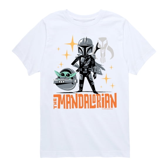 The Mandalorian - Doodle Mondo - Youth Short Sleeve Graphic T-Shirt