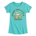 thumbnail image 1 of The Mandalorian - Enjoy The Little Things - Youth Girls Short Sleeve T-Shirt, 1 of 5