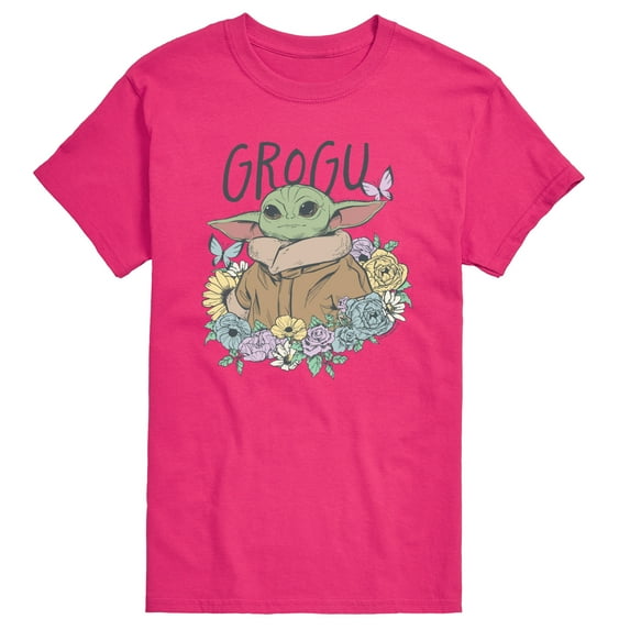 The Mandalorian - Floral Spring Grogu - Men's Short Sleeve Graphic T-Shirt