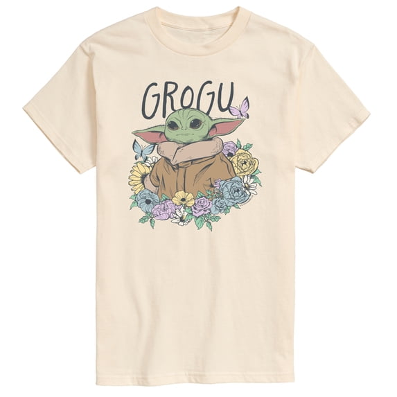 The Mandalorian - Floral Spring Grogu - Men's Short Sleeve Graphic T-Shirt
