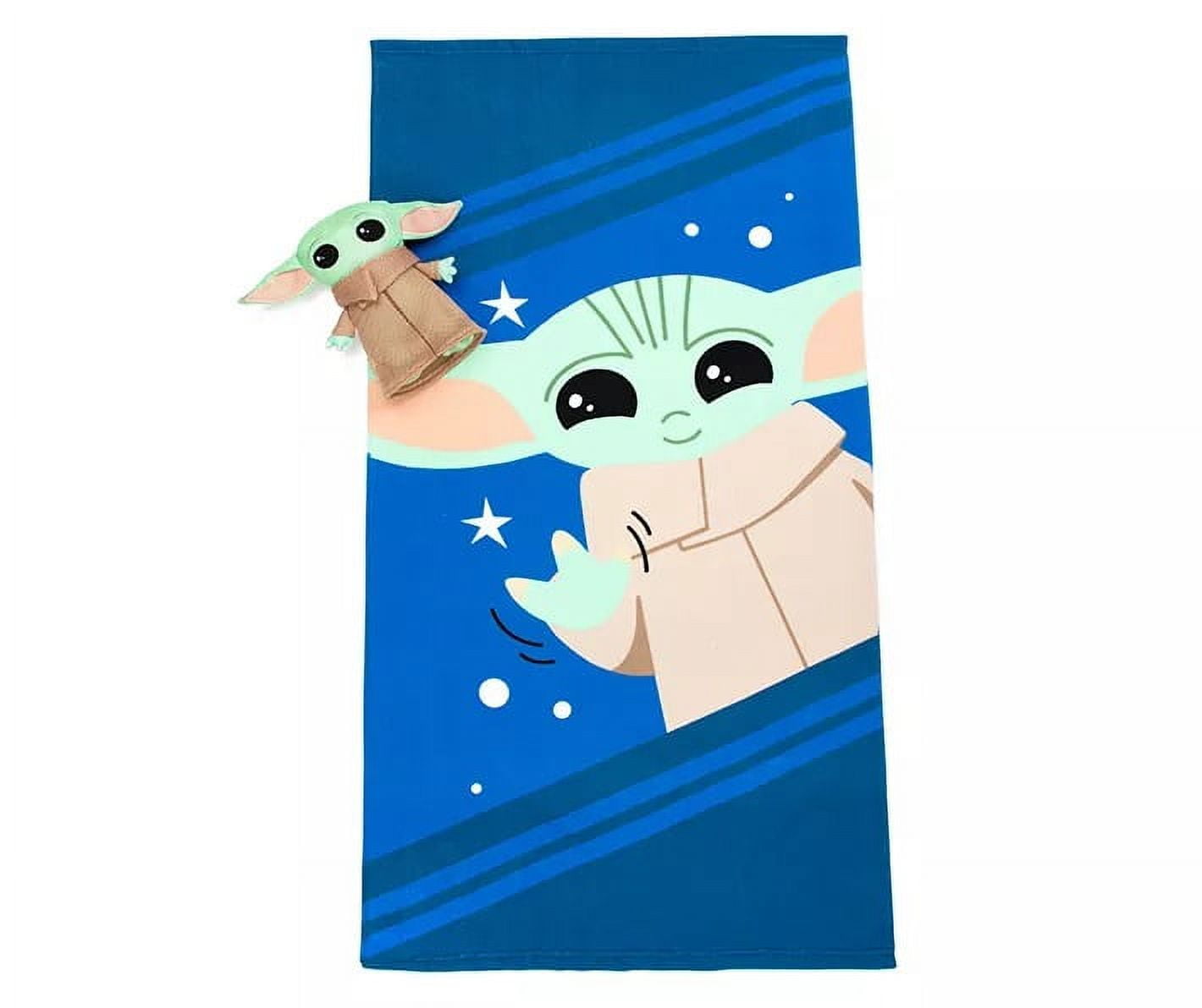 The Mandalorian Grogu Baby Yoda Bath Towel Bath Sponge Buddy Set