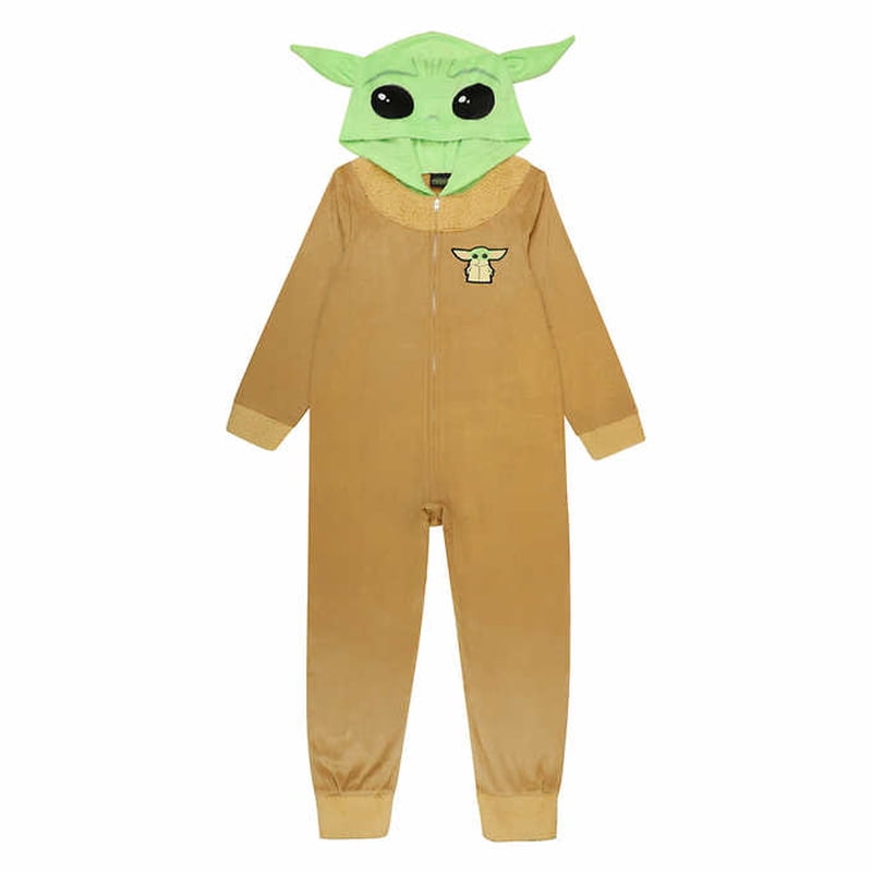 The Mandalorian Grogu Baby Yoda Boy's Girl's Fleece Costume Pajama