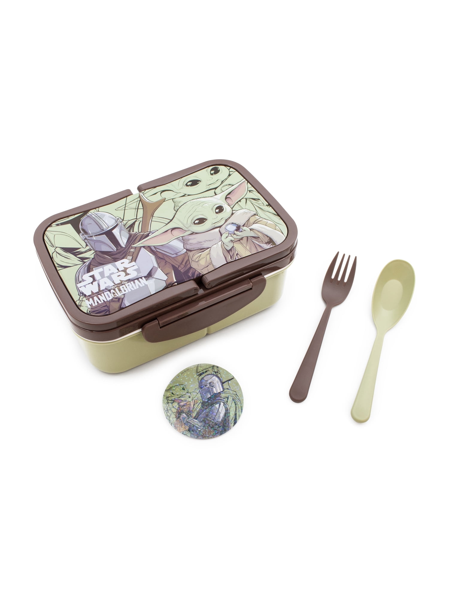 CultureFly The Mandalorian and Grogu Bento Box Bundle, 7.8 in