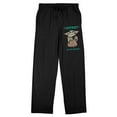 thumbnail image 1 of The Mandalorian Grogu Cutest In the Galaxy Men's Black Sleep Pants-Small, 1 of 7