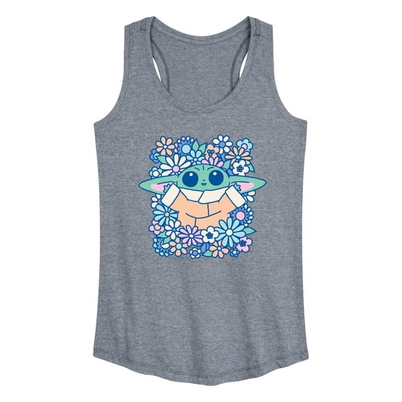 Star Wars - Grogu Flowers - Women's Racerback Tank