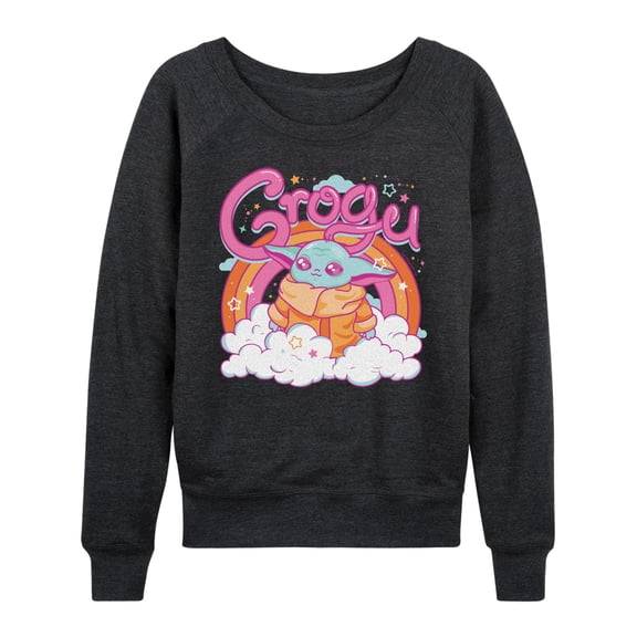 Star Wars - Grogu Kawaii - Women's French Terry Long Sleeve Pullover