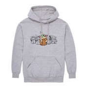 The Mandalorian - Grogu Multi Mens Graphic Fleece Pullover Hoodie