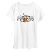 The Mandalorian - Grogu Multi - Womens Short Sleeve Graphic T-Shirt