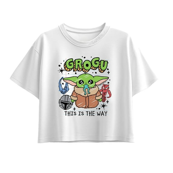 Star Wars - Grogu Notebook - Youth Girls Boxy T-Shirt