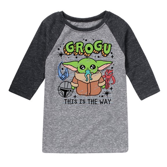 The Mandalorian - Grogu Notebook - Youth Raglan T-Shirt
