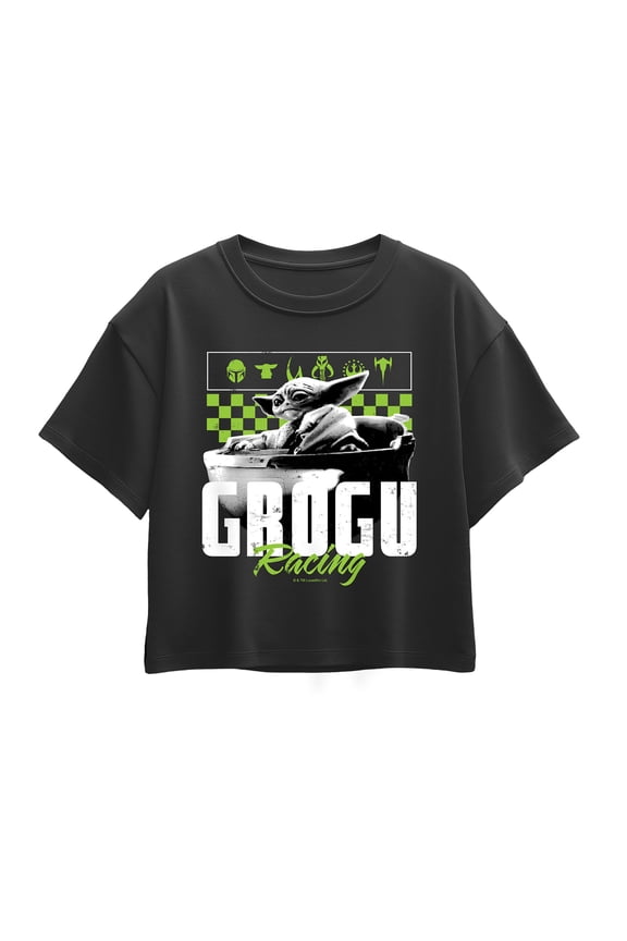 - Grogu Racing Jersey - Youth Girls Boxy T-Shirt