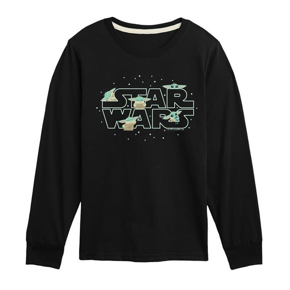 The Mandalorian - Grogu Star Wars - Youth Long Sleeve Graphic T-Shirt