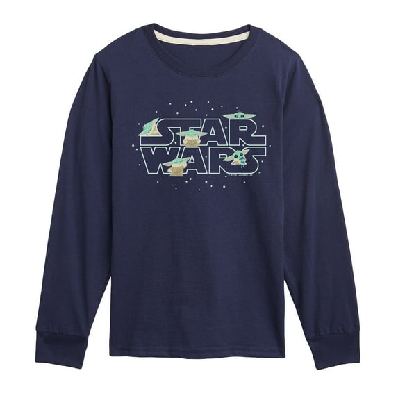 The Mandalorian - Grogu Star Wars - Youth Long Sleeve Graphic T-Shirt
