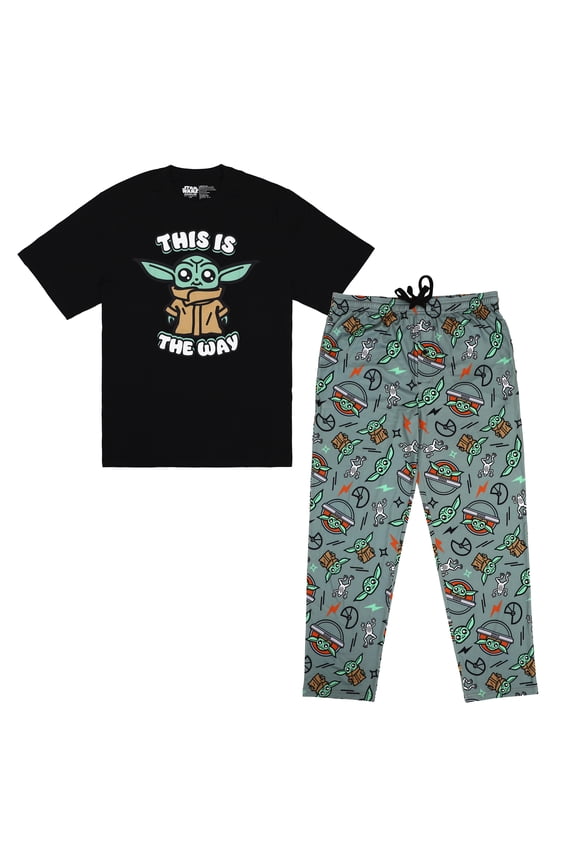 The Mandalorian Grogu This Is The Way Men's Sleep Set-XL