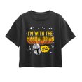 thumbnail image 1 of The Mandalorian - Im With Mando  - Youth Girl Short Sleeve Boxy Tee, 1 of 4