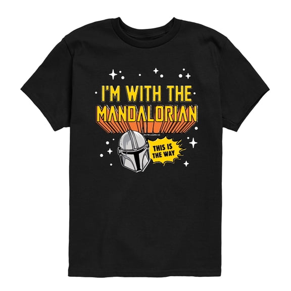 The Mandalorian - Im With Mando - Youth Short Sleeve Graphic T-Shirt