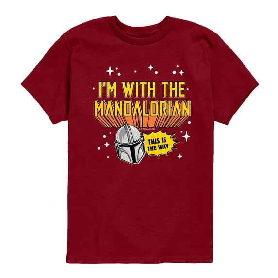 The Mandalorian - Im With Mando - Youth Short Sleeve Graphic T-Shirt