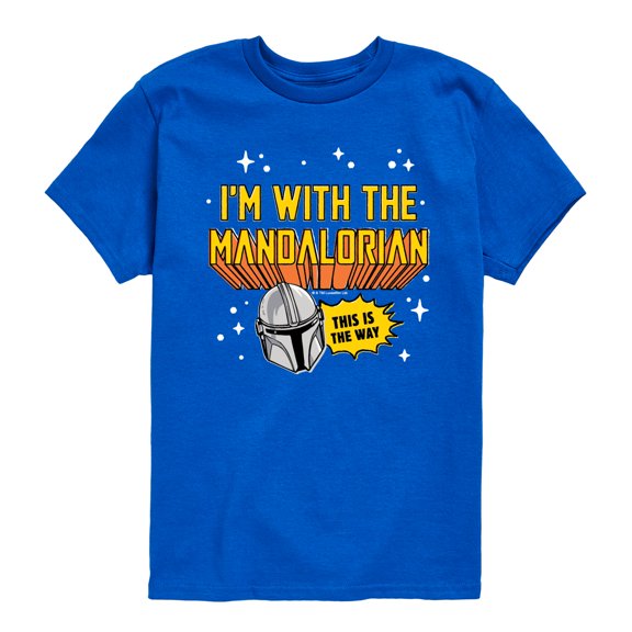 The Mandalorian - Im With Mando - Youth Short Sleeve Graphic T-Shirt