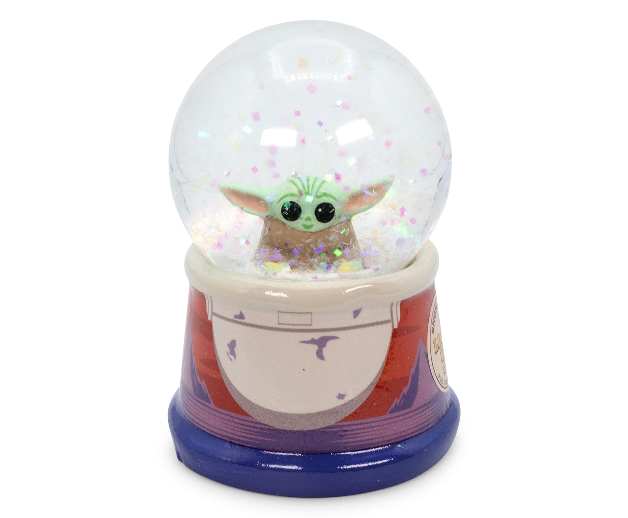 The Mandalorian Lights Up Star Wars Snow Globe, Blue