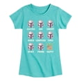 thumbnail image 1 of Star Wars - Mandalorian Moods - Youth Girls Fitted Short Sleeve T-Shirt, 1 of 5