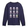 thumbnail image 1 of Star Wars - Mandalorian Moods - Youth Boys Long Sleeve Graphic T-Shirt, 1 of 5