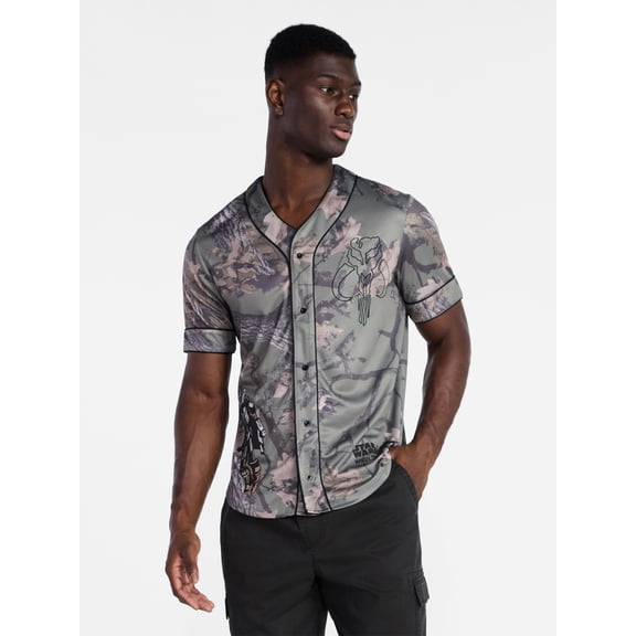 The Mandalorian Men's and Big Men's Baseball Jersey, Sizes XS-3XL