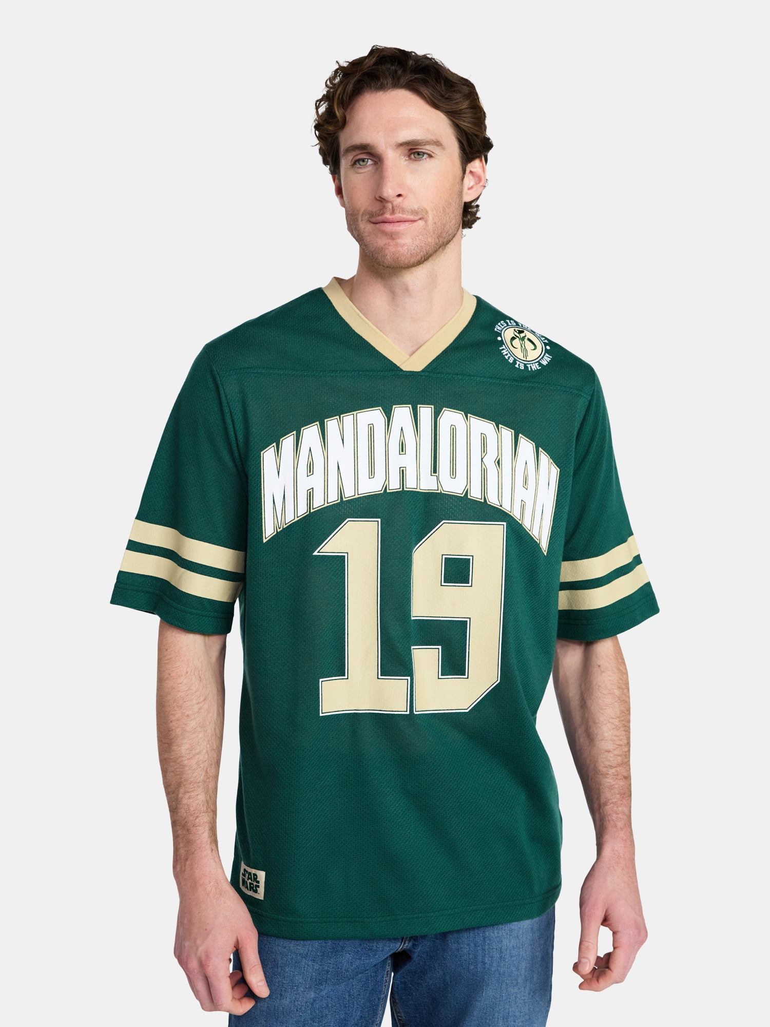 The Mandalorian Men's and Big Men's Jersey with Short Sleeves, Sizes S-3XL