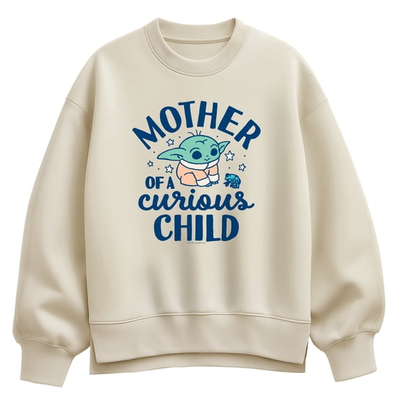 Star Wars - Mother Of Curious Child - Women's Oversized Fleece Crew Sweatshirt