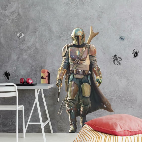 The Mandalorian Peel and Stick Giant Wall Decals