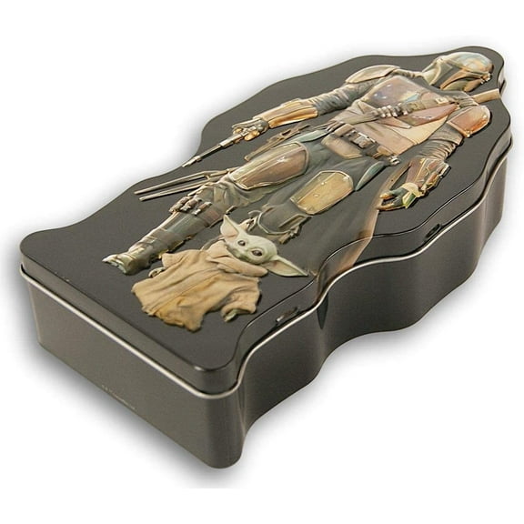 The Mandalorian Shaped Bank Tin with Baby Yoda - 9.5 Inches