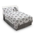 thumbnail image 1 of Star Wars Mandalorian Starfighter Kids 4-Piece Sheet Set, White, Disney, Full Size, 1 of 8