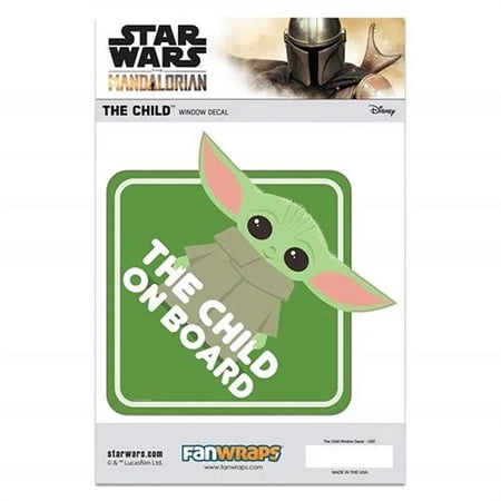 The Mandalorian The Child On Board Window Decal