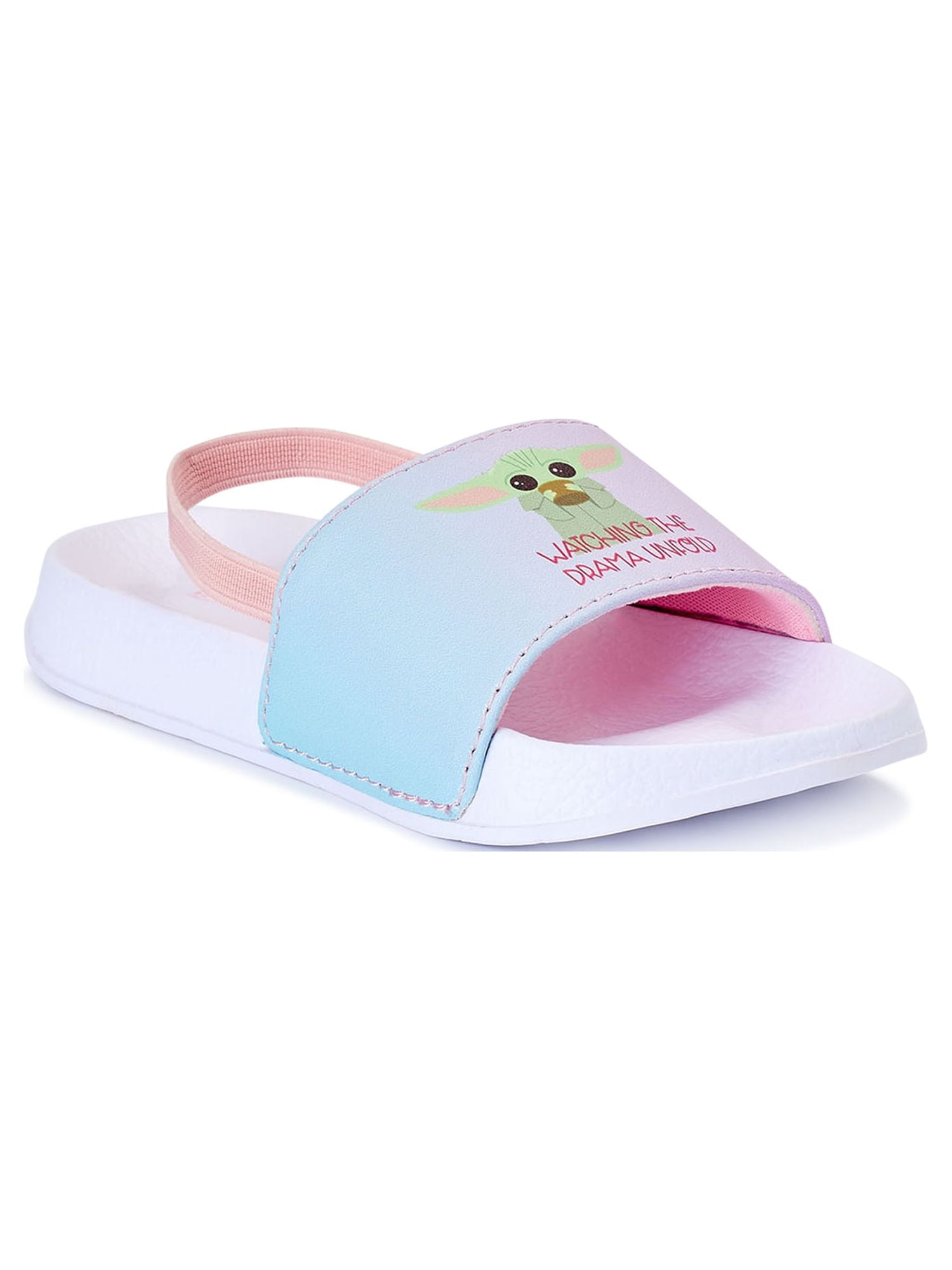 The Mandalorian Toddler Girls' Ombre Slide Sandals