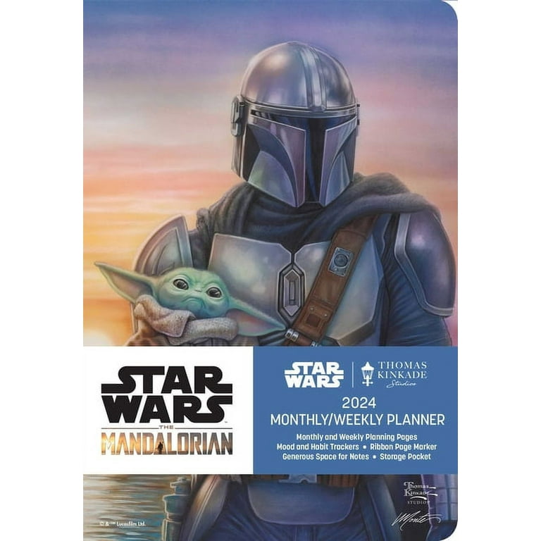 The Mandalorian by Thomas Kinkade Studios 12-Month 2024 Monthly/Weekly  Planner Calen (Other) - Walmart.com