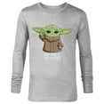 thumbnail image 1 of The Mandalorian the Child Don't Make Me Use The Force - Long Sleeve T-Shirt for Men - Customized-Athletic Heather, 1 of 5