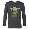 thumbnail image 1 of The Mandalorian the Child Don't Make Me Use The Force - Long Sleeve T-Shirt for Men - Customized-Charcoal Heather, 1 of 5