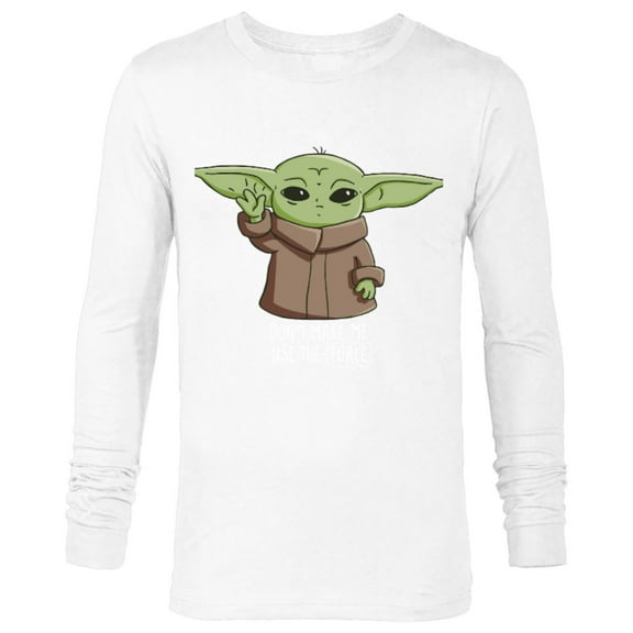 The Mandalorian the Child Don't Make Me Use The Force - Long Sleeve T-Shirt for Men - Customized-White