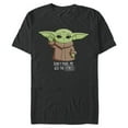 thumbnail image 1 of The Mandalorian the Child Don't Make Me Use The Force - Short Sleeve Blended T-Shirt for Adults - Customized-Dark Heather, 1 of 5