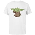 thumbnail image 1 of The Mandalorian the Child Don't Make Me Use The Force - Short Sleeve Cotton T-Shirt for Adults - Customized-White, 1 of 5