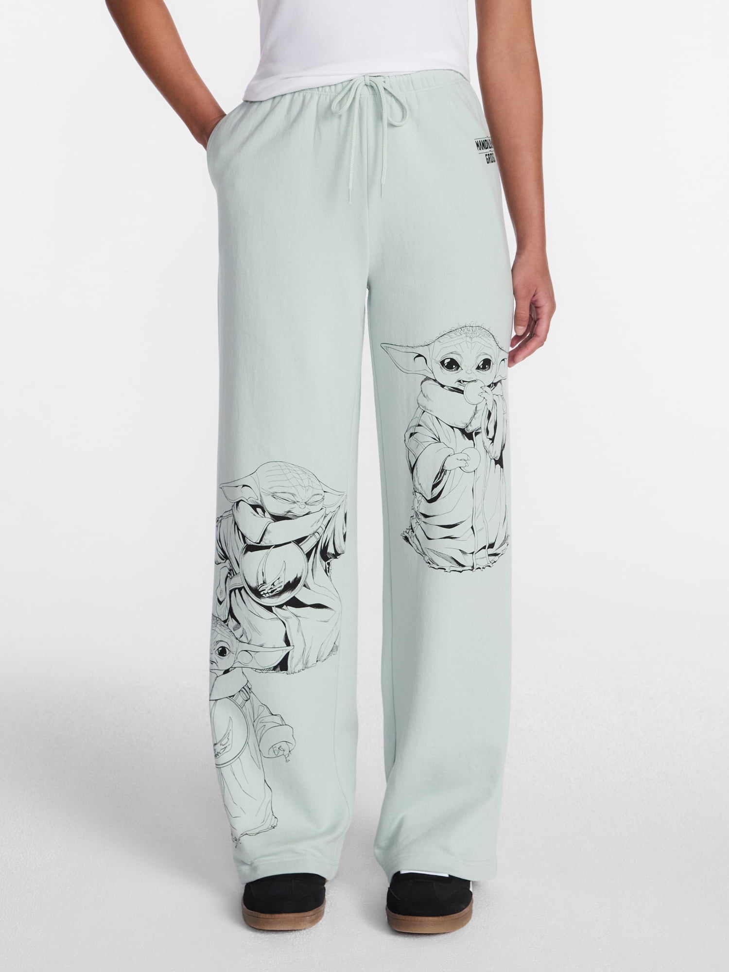 The Mandalorian Grogu Women's Graphic Jogger Pants, Sizes XXS-XXL