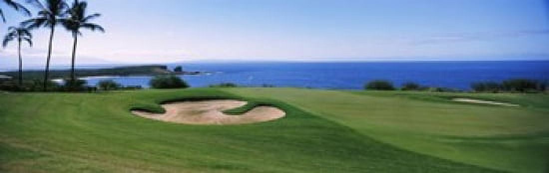 The Manele Golf course Lanai City Hawaii USA Canvas Art - Panoramic Images (18 x 6)