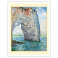 thumbnail image 1 of The Manneporte near Étretat France - From an Original Color Painting by Claude Monet c.1886 - Fine Art Matte Paper Print (Unframed) 11x14in, 1 of 4