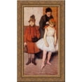 thumbnail image 1 of The Mante Family 24x16 Gold Ornate Wood Framed Canvas Art by Edgar Degas, 1 of 2