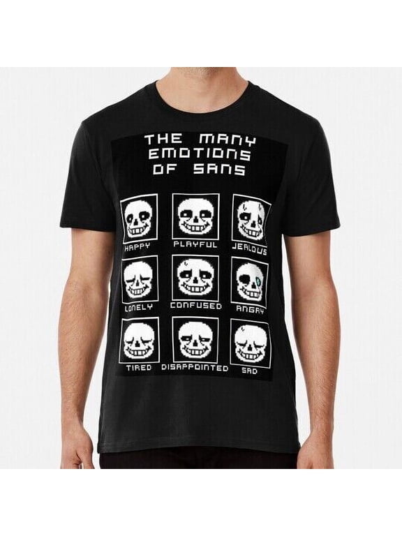 The Many Emotions Of Sans Undertale S to 5XL Made in USA T-Shirt