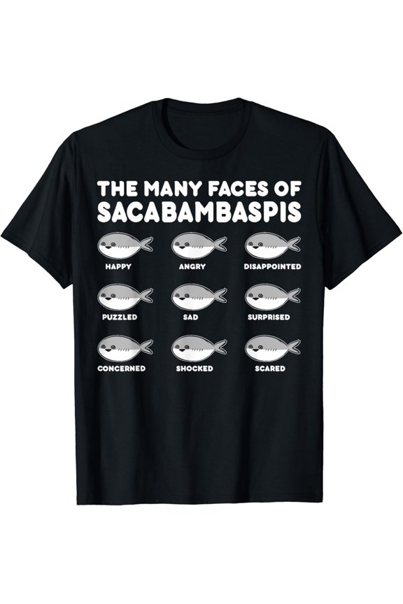 The Many Faces Of Sacabambaspis Fish T Shirt